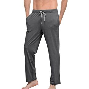 Mens Cotton Yoga Pants Home Trousers Running Bodybuilding Casual Pants Joggers Lightweight Sweatpants