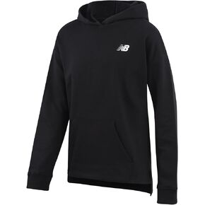 New Balance Girls' Hoodie - Drop Shoulder Hi-Lo Fleece Pullover Sweatshirt - Casual Active Hoodies for Girls (7-16)