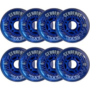 Alkali Hilo 4-76MM/4-80MM Indoor Inline Roller Hockey Wheels 8 Pack - 74A X-Soft 76A Soft