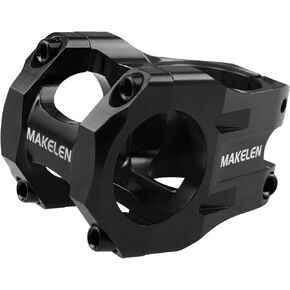 CNC Aluminum Alloy Bike Stem for 31.8mm (1-1/4") Handlebar and 28.6mm (1-1/8") Front Fork Stem for Mountain Bike Road Bike MTB