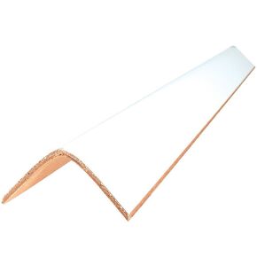 Aviditi Cased Edge Protector, 36" L x 2" W x 2" H, 0.225" Thick, White, Case of 70 (EP2236225BX)
