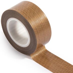 NEZUIBAN Teflon Tape, 2" x 33ft x 0.18mm High Temperature PTFE Coated Fiberglass Adhesive Tape
