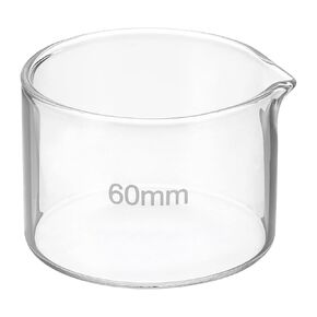 PATIKIL 500ml Crystallizing Dish, Borosilicate Glass Crystallizing Dished with Spout Flat Bottom Lab Dish Evaporation Dishes Transparent for Laboratory Kitchen Science Classroom