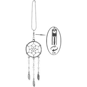 Dream Catchers Car Charm Rotatable Handmade Pendant with Mixed Colors Beads