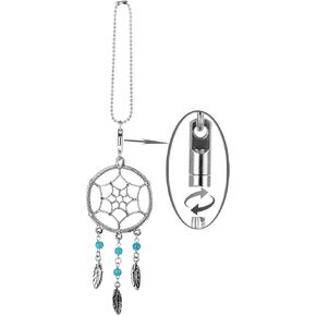 Dream Catchers Car Charm Rotatable Handmade Pendant with Mixed Colors Beads