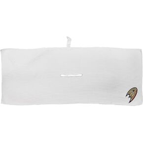 Team Golf NHL NHL Microfiber Towel - 16" X 40" (White) with Carabiner Clip, Premium Microfiber with Deep Waffle Pockets- Superior Water Absorption and Quick Dry Golf Cleaning Towel