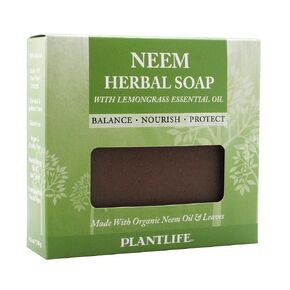 Plantlife Neem Herbal Bar Soap - Hand Crafted Using Plant-Based Ingredients - Made in California 4.5oz Bar