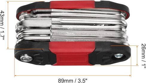 HARFINGTON Bike Repair Multitool, 16 in 1 Multi-Function Portable Bicycle Mechanic Repair Set Cycling Maintenance Tool Kit for Bicycle Mountain Bike and Road Bike, Black in Kuwait