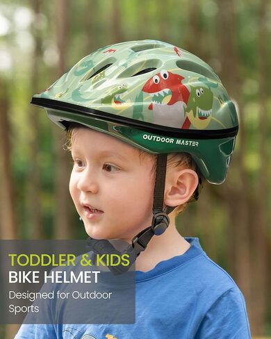 OutdoorMaster Kids Bike Helmet - from Toddler to Youth Sizes - Adjustable Safety Unicorn Helmet for Children (Age 3-15), 14 Vents for Multi-Sport in Kuwait