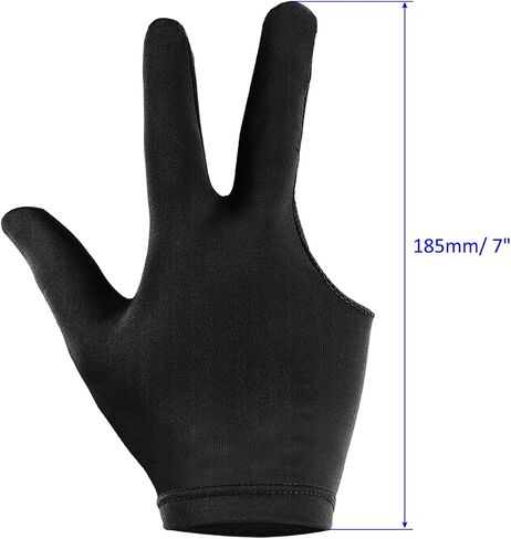 Pool Gloves - Pool Gloves Billiards Left Right Hand, Anti Wrinkle, Apply to Shooter Carom Pool Snooker Cue Sports in Kuwait
