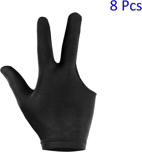Pool Gloves - Pool Gloves Billiards Left Right Hand, Anti Wrinkle, Apply to Shooter Carom Pool Snooker Cue Sports in Kuwait