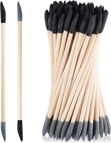 45 Pcs Sanding Sticks Double End Matchsticks Sanding Twigs Fine Detailing Polishing Sticks for Plastic Models Wood Hobby, 120/280 Grit, 5.4 x 0.3 Inch in Saudi Arabia