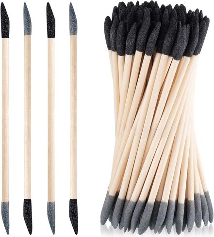 45 Pcs Sanding Sticks Double End Matchsticks Sanding Twigs Fine Detailing Polishing Sticks for Plastic Models Wood Hobby, 120/280 Grit, 5.4 x 0.3 Inch in Saudi Arabia