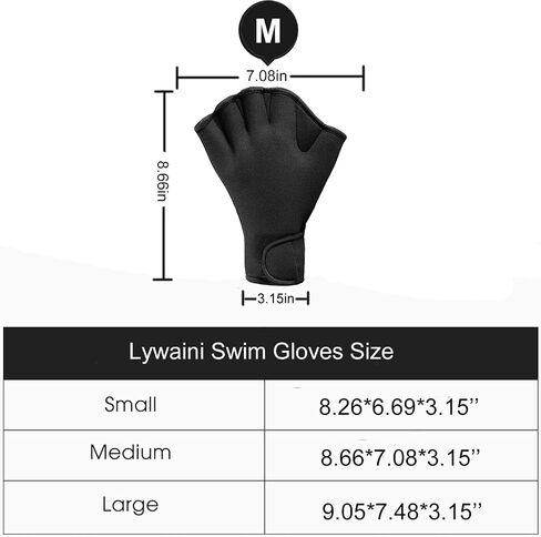 Swim Training Gloves, Neoprene Webbed Fitness Water Resistance Training Gloves for Swimming Diving Water Aerobics in Saudi Arabia