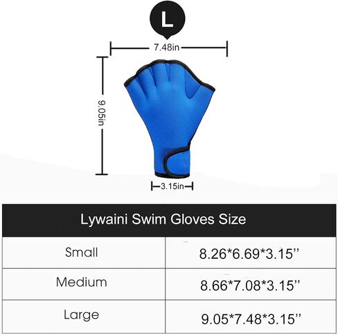 Swim Training Gloves, Neoprene Webbed Fitness Water Resistance Training Gloves for Swimming Diving Water Aerobics in Saudi Arabia