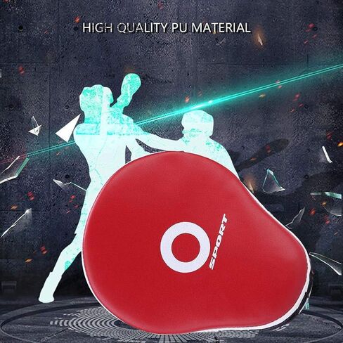 Boxing Punch Focus Mitts, Thickened MMA Boxing Karate Kick Punching Training Target PU Sponge Pad(Red) in Saudi Arabia