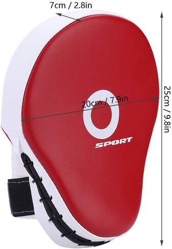 Boxing Punch Focus Mitts, Thickened MMA Boxing Karate Kick Punching Training Target PU Sponge Pad(Red) in Saudi Arabia