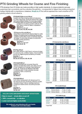 C.S. Unitec PTX Gum Wheel, for Linear Metal Finishing 60 Grit (P/N 45061) in Saudi Arabia