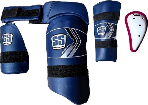 SS Cricket Aerolite Pro Thigh Guard (2 in 1), Match Arm Guard, Abdominal Guard - Men's Size in Kuwait