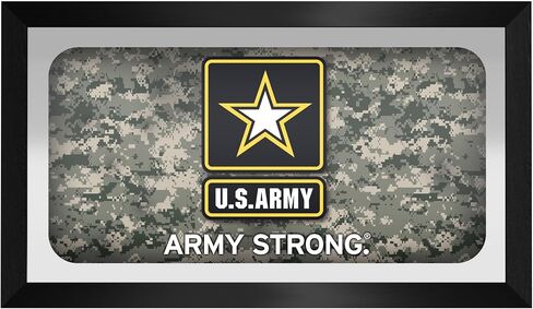 Wall Mirror - Ready-to-Hang United States Army Digital Camo Black Framed Rectangle Mirror - for Pub, Game Room, Garage or Home Bar by Trademark Gameroom in Saudi Arabia