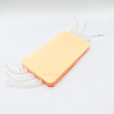 IV Insertion Injection Training Pad with Simulated Dermatoglyph and Raised Veins - Real Skin Texture Model 3 Layers Suture Pad Ideal for Medical Students, Nurses & Educational Use in Saudi Arabia