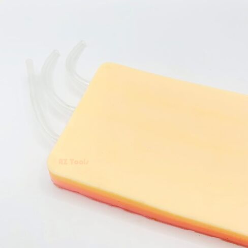 IV Insertion Injection Training Pad with Simulated Dermatoglyph and Raised Veins - Real Skin Texture Model 3 Layers Suture Pad Ideal for Medical Students, Nurses & Educational Use in Saudi Arabia