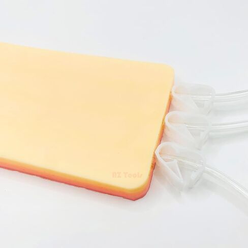 IV Insertion Injection Training Pad with Simulated Dermatoglyph and Raised Veins - Real Skin Texture Model 3 Layers Suture Pad Ideal for Medical Students, Nurses & Educational Use in Saudi Arabia