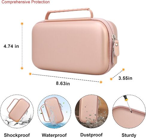 Elonbo Carrying Case for Portable Handheld Inhaler Nebulizer Machine for Adults and Kids, Asthma Inhaler Travel Case, Handheld Mesh Atomizer Machine Holder, Inhaler Spacer Bag, Purple in Saudi Arabia