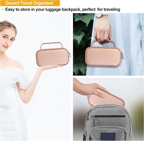 Elonbo Carrying Case for Portable Handheld Inhaler Nebulizer Machine for Adults and Kids, Asthma Inhaler Travel Case, Handheld Mesh Atomizer Machine Holder, Inhaler Spacer Bag, Purple in Saudi Arabia