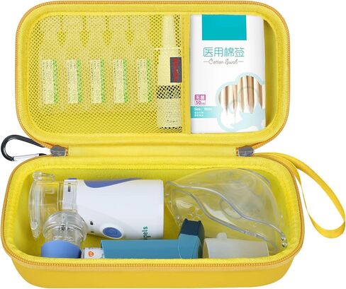 Elonbo Carrying Case for Portable Handheld Inhaler Nebulizer Machine for Adults and Kids, Asthma Inhaler Travel Case, Handheld Mesh Atomizer Machine Holder, Inhaler Spacer Bag, Purple in Saudi Arabia