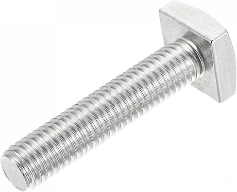مسمار برأس مربع من uxcell، M10x60mm خيط كامل 304 من الفولاذ المقاوم للصدأ درجة C برغي آلة مربع in Saudi Arabia
