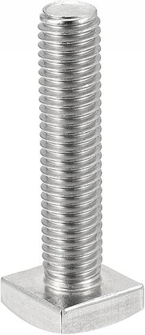 مسمار برأس مربع من uxcell، M10x60mm خيط كامل 304 من الفولاذ المقاوم للصدأ درجة C برغي آلة مربع in Saudi Arabia