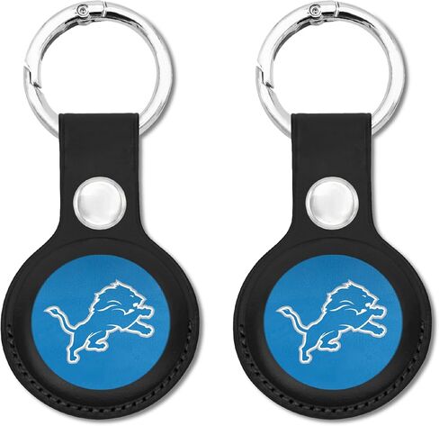 NFL Detroit Lions Keychain Apple AIR TAG Holder 2-Pack for Dogs & Cats, Case for Apple Airtag Tracker, GPS Dog Tracking Device Pendant Holder in Saudi Arabia