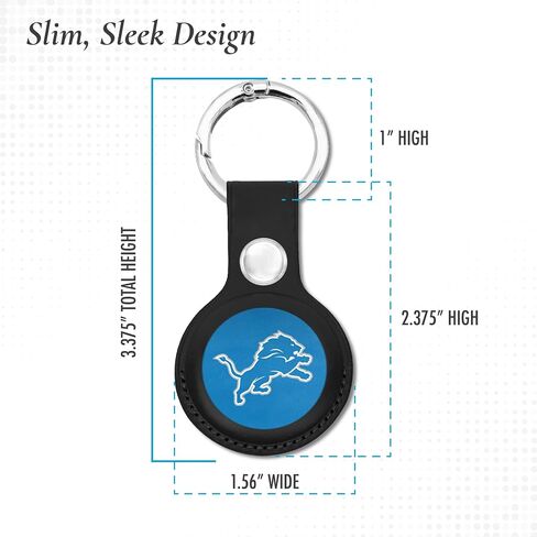 NFL Detroit Lions Keychain Apple AIR TAG Holder 2-Pack for Dogs & Cats, Case for Apple Airtag Tracker, GPS Dog Tracking Device Pendant Holder in Saudi Arabia