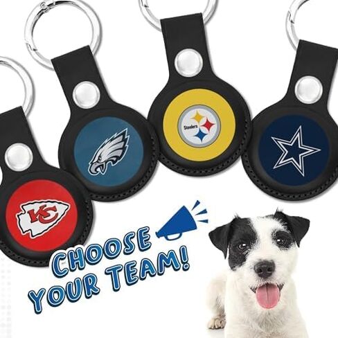 NFL Detroit Lions Keychain Apple AIR TAG Holder 2-Pack for Dogs & Cats, Case for Apple Airtag Tracker, GPS Dog Tracking Device Pendant Holder in Saudi Arabia