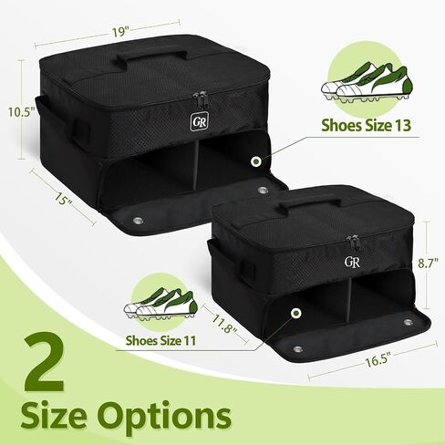Odor-Absorbing 2-Layer Large Golf Trunk Organizer with Activated Carbon Fabric - Water-Resistant Golf Shoe Bag for Shoes Balls Tees Clothes Gloves Golf Accessories, Fathers Day Dad Gifts for Men in Saudi Arabia