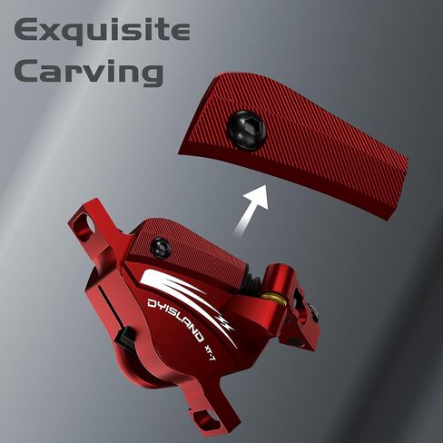 XT-7 Hydraulic Disc Brakes Calipers,Line Pulling/Cable Actuated Front & Rear Brake Calipers for MTB/Mountain/Road Bike/E-Bike. in Saudi Arabia