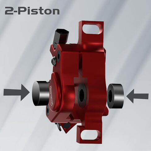 XT-7 Hydraulic Disc Brakes Calipers,Line Pulling/Cable Actuated Front & Rear Brake Calipers for MTB/Mountain/Road Bike/E-Bike. in Saudi Arabia