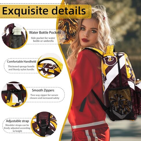 Cheer Backpack for Cheerleaders, Cheerleader Backpack for Women, Cheerleading Gifts for Teams (Blue&Red) in Saudi Arabia