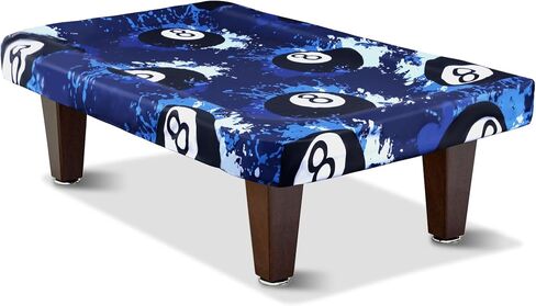 MABOZOO 8 Ball Pattern Billiard Pool Table Cover, Waterproof & Tearproof Snooker Table Covers for Pool Table 8 Fitted, Indoor/Outdoor Pool Table Accessories for Protecting Felt (Black) in Saudi Arabia
