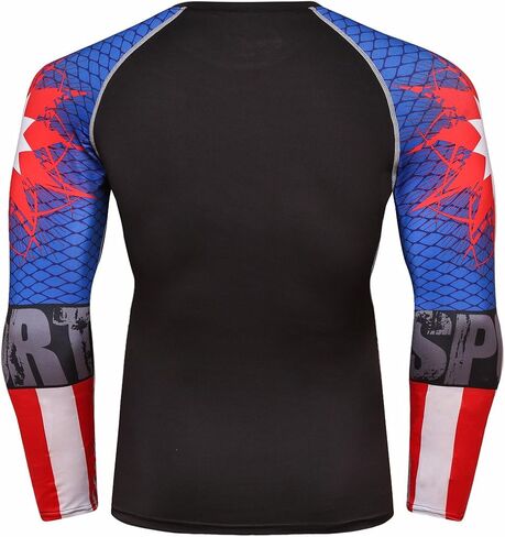 Men's Soft Slim Long Sleeve Dry-Fit Compression Gym Trainning Shirt in Kuwait