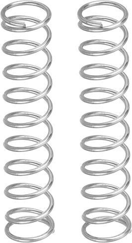 uxcell 2Pcs Compression Springs, 0.7mm Wire Diameter x 7mm OD x 30mm Length 304 Stainless Steel Extension Spring Ballpoint Pen Pressure Springs for Shop Home Repairs, Silver in Saudi Arabia