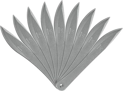 مجموعة رمي 9.4 بوصة، رمح رمي كامل، من الفولاذ المقاوم للصدأ مع مجموعة رمي غمد من النايلون للمنافسة والترفيه - 9 عبوات in Kuwait