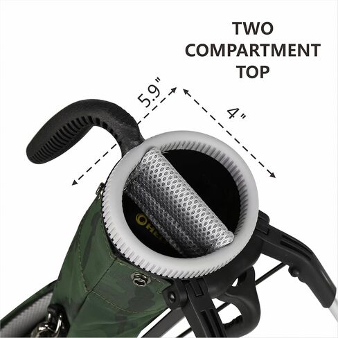HELIX Golf Stand Bag, Lightweight Easy Carry Golf Sunday Travel Bag with Shoulder, Practice Ranger Sunday Golf Bag for Women Men in Kuwait