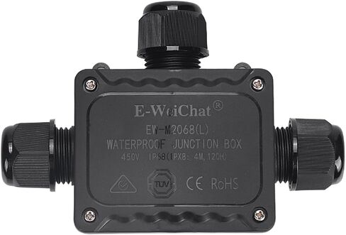 Junction Box IP68 Waterproof External Electric Power Box Outdoor Rapid Maintenance Open Splice Outlet Box Outside Extension Cord Cover EW-M2068L-4H in Saudi Arabia