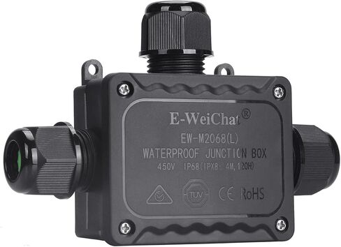 Junction Box IP68 Waterproof External Electric Power Box Outdoor Rapid Maintenance Open Splice Outlet Box Outside Extension Cord Cover EW-M2068L-4H in Saudi Arabia