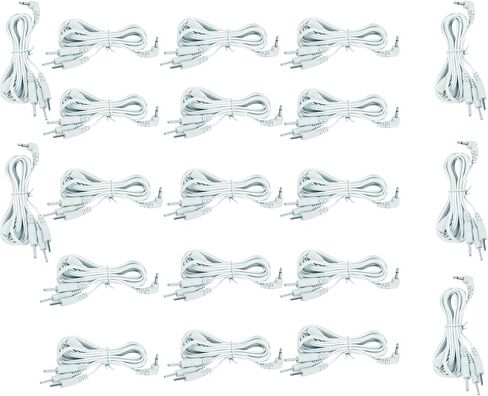 2mm Electrode Wires Cable for TENS Machine Connector Lead Wires,Unit Lead Wires for TENS Electrodes-Pin Electrode Wires-1 to 2,20PCS/Bag (20) in Saudi Arabia