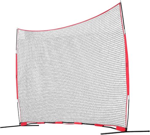 VEVOR Barricade Backstop Net, Ball Sports Barrier Netting, Portable Practice Equipment with Carry Bag, Protection Screen for Baseball Softball Lacrosse Soccer Hockey Training, for Backyard in Saudi Arabia