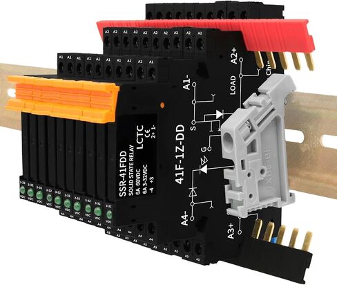 (2 قطعة) مرحل الحالة الصلبة DD 5V 12V 1.5A، مرحل الإشارة لـ PLC، لا يوجد اتصال DC إلى DC؛ الإدخال: 3-32VDC؛ الإخراج: 5-60VDC؛ سكة Din in Kuwait