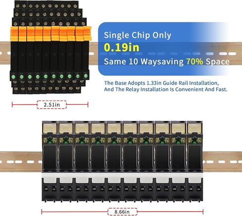 (2 قطعة) مرحل الحالة الصلبة DD 5V 12V 1.5A، مرحل الإشارة لـ PLC، لا يوجد اتصال DC إلى DC؛ الإدخال: 3-32VDC؛ الإخراج: 5-60VDC؛ سكة Din in Kuwait